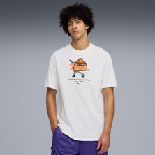 Puma Junior Varsity I Erkek Beyaz Tişört