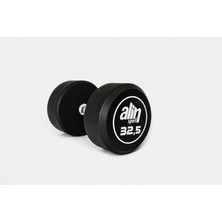 Alin Sport AlinSport ALİN Sport 32,5 KG Kauçuk Kaplı Profesyonel Olimpik DUMBELL ( Dambıl ) (BEYAZ)