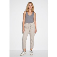Vena Kadın Alian Beli Lastikli Summer Gabardin Pantolon - Gri