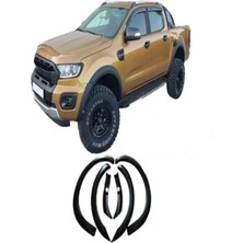 TMZ Garage Ford Ranger 2018-2021 Slim Dodik Seti (Sensörsüz) Çamurluk Dodik Seti Mat Siyah