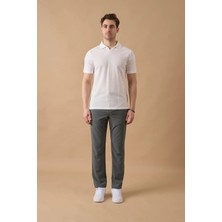 Braccas Erkek Yeşil Slim Fit Lastikli Bel Esnek Kumaş Dar Kesim Jogger Pantolon