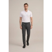Braccas Erkek Antrasit Slim Fit Lastikli Bel Bağcıklı  Jogger Pantolon