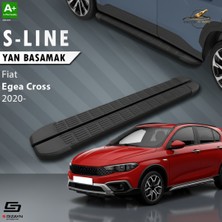 S-Dizayn Fıat Egea Cross 2020- 183 cm S-Line Siyah Yan Basamak