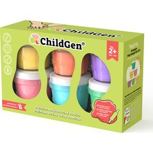 ChildGen 125 gr 6'lı Pastel Glitter Hamur Seti