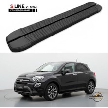 S-Dizayn Fiat 500X Yan Basamak 2014-2026 S-Line Siyah 173 cm (Tam Uyumlu)