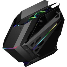 Quantum Gaming Ironclad 6x Argb Fan Full Size Atx Siyah Çelik Gövde Psu\'suz Gaming Kasa