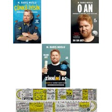 Doğan Kitap M. Barış Muslu 3 Kitap Set / Çünkü Iyisin - O An - Zihnimi Aç + Özel Cetvel