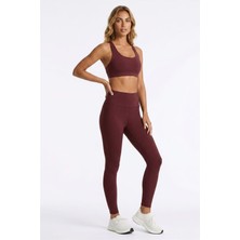 Fashion Friends Çapraz Kemerli Yüksek Bel Dar Paça Tayt Bayan Tayt 26Y0710K1