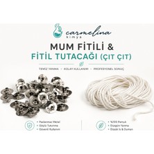 Carmelina 2mt Mum Fitili ve 10ADET Sabitleme Çıtçıtı
