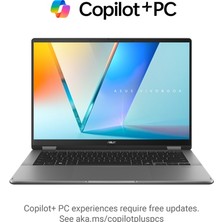 Asus Vivobook 14 Flip TP3407SA-SG198W Ultra 7-256V 16GB Ram 512GB SSD 14'' OLED Dokunmatik WIN11H Taşınabilir Bilgisayar