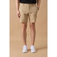 Braccas Erkek Bej Jogger Fit Şort