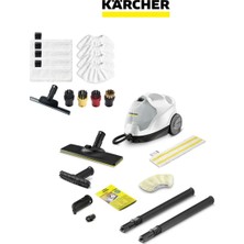 Karcher Kimyasalsız Temizlik, Leke ve Kirleri Yok Eden Yüksek Buhar Basıncı ile Çok Amaçlı Hijyen Çözümü-Sc4 Easyfix+ Full Yedek Temizlik Seti