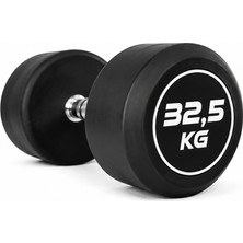 Alin Alin Sport 32,5 kg Kauçuk Kaplı Profesyonel Olimpik Dumbell ( Dambıl ) - Beyaz kg