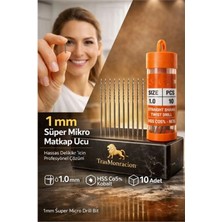 Marsilyan 1 mm Süper Mikro Ince Hss Kobalt Mikro Matkap Ucu Seti (10'lu) 723194
