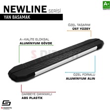 S-Dizayn Nıssan Qashqaı 3 2021- 173 cm Newline Alüminyum Yan Basamak