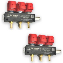Albien 3+3 6 Silindir Lpg Enjektör Takımı 3 Ohm Atiker Mimgas Uyumlu