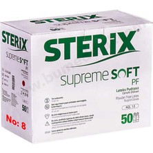 Sterix Steril Eldiven Pudrasız 50'li Kutu - No: 8,5