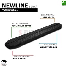 S-Dizayn Nıssan Qashqaı 3 2021- 173 cm Newline Siyah Yan Basamak