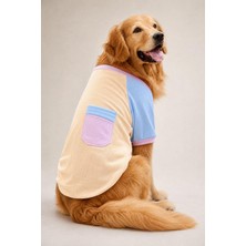 Kemique Soft Sun Orta ve Büyük Irk Köpek Tişörtü | Lacivert Kırmızı Yazlık Köpek Kıyafeti