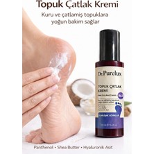 Dr. Purelux Topuk Çatlak Kremi – Shea Yağı & Hyaluronik Asit Içerikli Yoğun Nemlendirici Bakım Kremi 100 ml