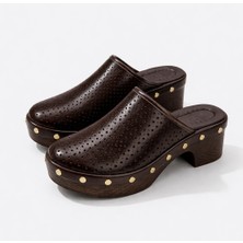Patron Shoes Kadın Platform Dolgu Topuk Terlik Günlük Şık Rahat Terlik