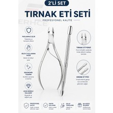 Empressco Erhce Tırnak Eti Pensi + Kronk Seti | Kütikül Temizleme & Et Itici | Paslanmaz Çelik Manikür Pedikür Seti - Fiyatı, Yorumları