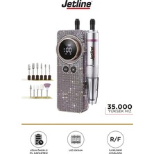 Empressco Jetline Trnko1 Kristal Taşlı Seri Profesyonel Tırnak Törpü Manikür Pedikür Makinesi 10 Başlıklı Seri - Fiyatı, Yorumları