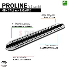 S-Dizayn Nıssan Qashqaı 2 2014- 173 cm Proline V2 Oem Stili Yan Basamak