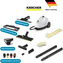 Karcher Sc 2 Easyfix Profesyonel Set 1500W 3.2 Bar Buharlı Temizlik Makinesi - Zemin ve Yüzey Temizliği Için Tam Set - Ergonomik Easyfix Zemin Başlıklı Buharlı Temizleyici
