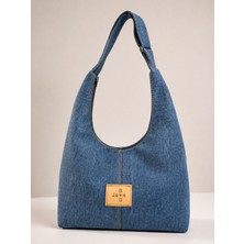 Kadın Denim Omuz Çantası Günlük Kullanım Jean Çanta