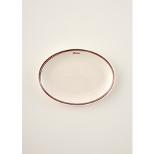 Bella Maison Bonheur Porselen Sunum Tabağı Bordo (33 Cm)