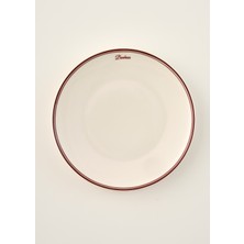 Bella Maison Bonheur Porselen Servis Tabağı Bordo (28 Cm)