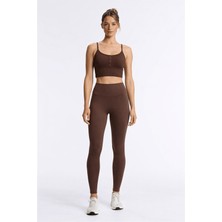 Fashion Friends Çapraz Kemerli Yüksek Bel Dar Paça Tayt Bayan Tayt 26Y0710K1