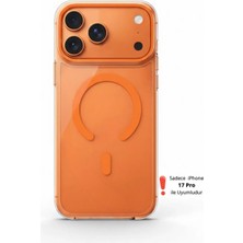 Evax [renkli Ic] iPhone 17 Pro Uyumlu Animasyonlu Lansman Renkli Sert Mika Sararmaz Magsafe Fit Kılıf