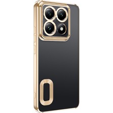 Royal Cover Xiaomi 14T Pro Uyumlu Kenarları Parlak ve Logo Detaylı Şık Esnek Silikon Kapak Rcv/omega