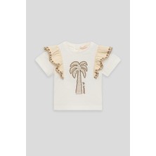 GB Baby Bg Store Kız Bebek Ekru Tshirt