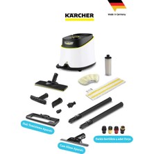 Karcher Mutfak Banyo ve Sert Zeminler Için Kolay Temizlik Sc 3 Deluxe Buharlı Temizlik Makinesi %99A Kadar Bakteri ve Virüsleri Öldürür