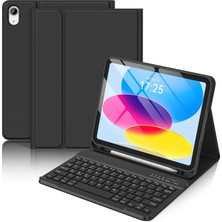 Nezih Case Galaxy Tab A11 Plus / A9 Plus 11 Inç Uyumlu Kablosuz Bluetooth Bağlantılı Kalem Bölmeli Klavyeli Kılıf