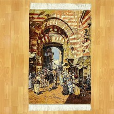 Mevlana Bazaar Tarihi Çarşı Desenli 80 x 120 Duvar Halısı