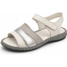 Patron Shoes Ortopedik Tabanlı, Ayarlanabilir Bantlı, Günlük Rahat Yazlık Kadın Sandalet
