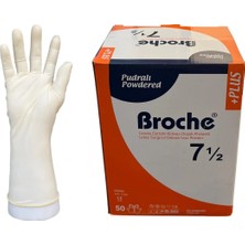 Broche Pudralı Steril Cerrahi Eldiven No: 7,5 8'li Paket