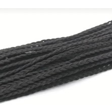 İğne İzi Süet Deri Örgü Ip, 6mm , Dıy El Yapımı Bileklik, Kolye Ipi Dekoratif Kordon (3 Metre)
