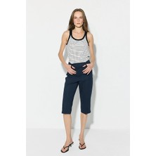 Gusto Koton Likra Capri Pantolon - Lacivert