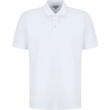 Limon Beyaz Erkek %100 Pamuk Polo T-Shirt L6SM-TST9524