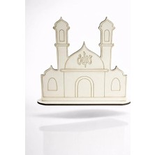 Adil Tasarım Atölyesi Allah Yazılı Boyanabilir Cami (Ikili)