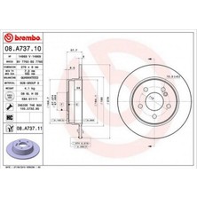 Brembo Depomix Fren Diski Arka Mercedes C-Class W204 S204 C204