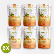 Foodry Freeze-Dry Portakal (Freeze Dried Orange) | Dondurularak Kurutulmuş Meyve Kurusu 17G * 6