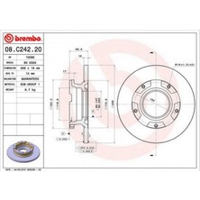 Brembo Depomix Arka Fren Disk Aynasi Transit Custom V362 2.2tdci 12- Cap 288 16