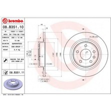 Brembo Depomix Arka Fren Aynasi 16 Inç Astra J 09 - Zafira C 11 - Cruze 09 - 268.5X12X5DL Dolu 569075