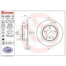 Brembo Depomix Fren Diski Arka Bmw E81 E87 E90